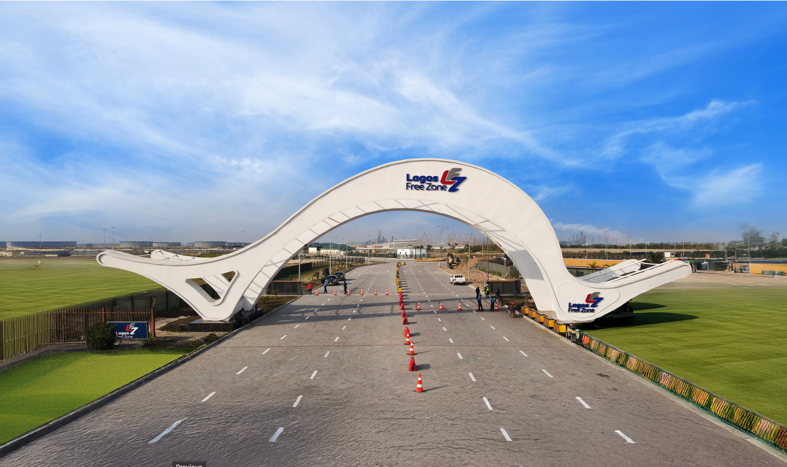 Lagos Free Zone gateway arch entrance